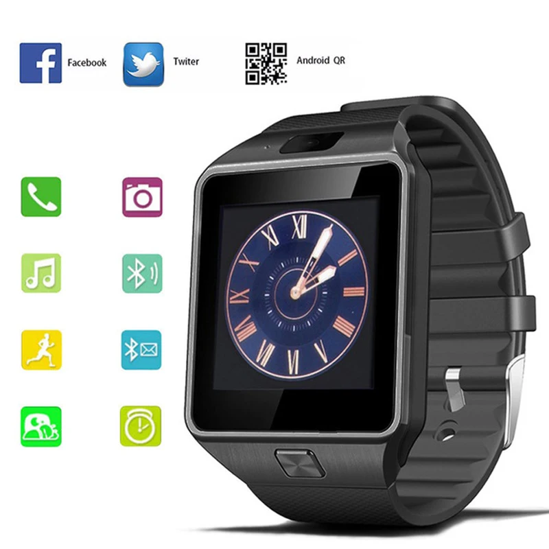 

2018 Bluetooth DZ09 Smart Watch Support 2G SIM TF Camera Wrist Phone Smartwatch Men For Apple Android Watch Wearable Devices