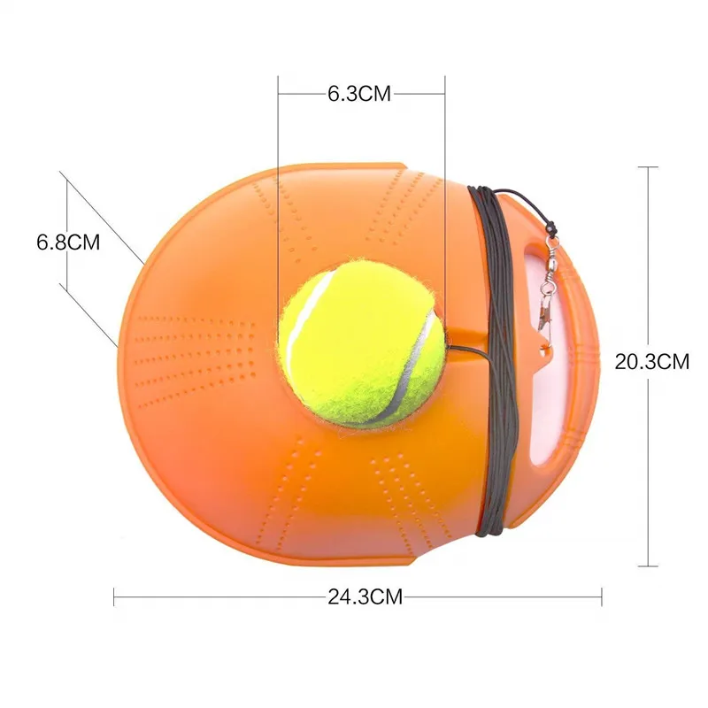 Теннисный тренировочный инструмент Упражнение теннисный мяч спортивный тренажер робот отскок мяч с теннисным тренером плинтус спарринг устройство