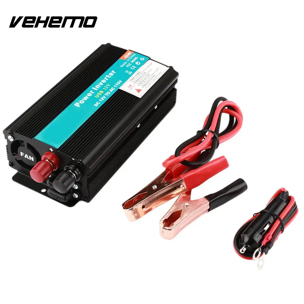 

Vehemo 4000W DC 12V To AC 110 Converter Mobile Phone Car Adapter Power Inverter High Performance Portable Vehicle US Socket
