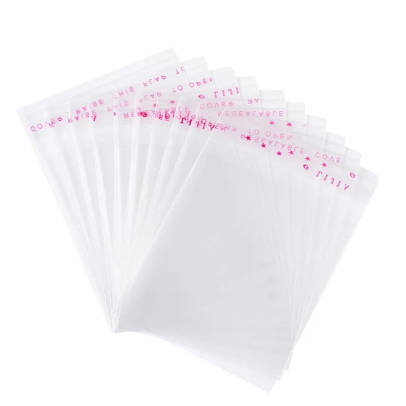 1000pcs Clear Plastic Bags Self Adhesive Self Sealing OPP Gift Packing Bag Waterproof Pouch for Packaging Bag Gift Bag