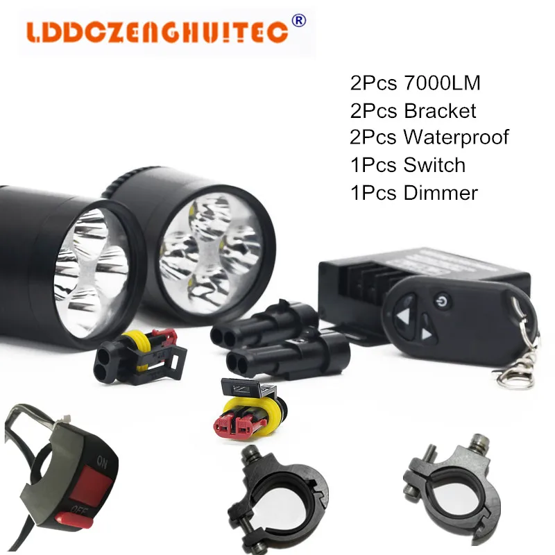 

LDDCZENGHUITEC 35W Motorcycles Led Headlight Lamp Fog Spotlight White Working Spot Light Aluminum lamp for Motorcycle, ATV, Car
