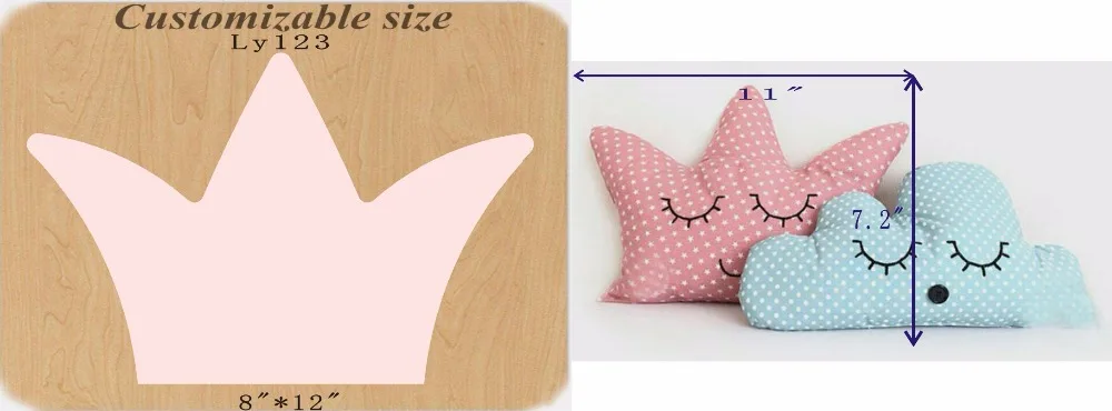 

Pentagram pillow bag & Wooden dies for scrapbooking, fit MY machine