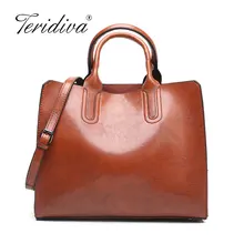 Модная женская сумка-тоут винтажная мягкая масляная кожаная сумка ретро большой емкости Женские сумки на плечо женская сумка дешевле