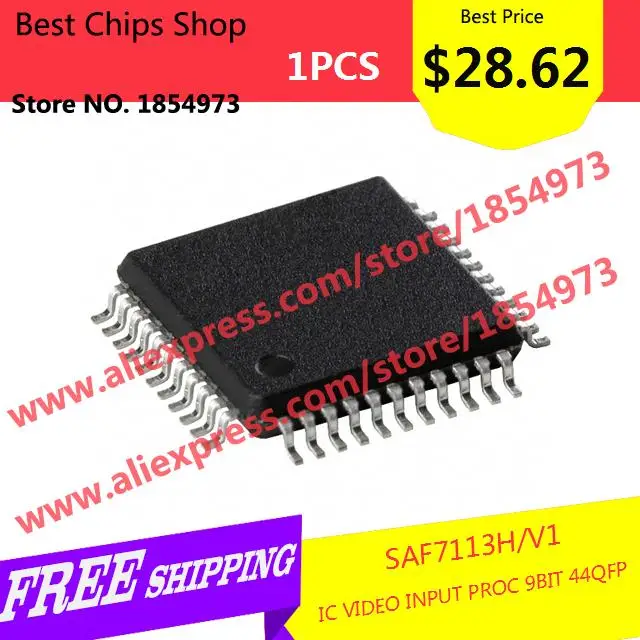 SAF7113H QFP-44 9-bit Video Input Processor