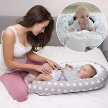 От 0 до 3 лет Детская кроватка из хлопка Portabl Новорожденный ребенок гнездо детская кроватка съемный моющийся путешествия кровать Bionic кровать Cama Infantil