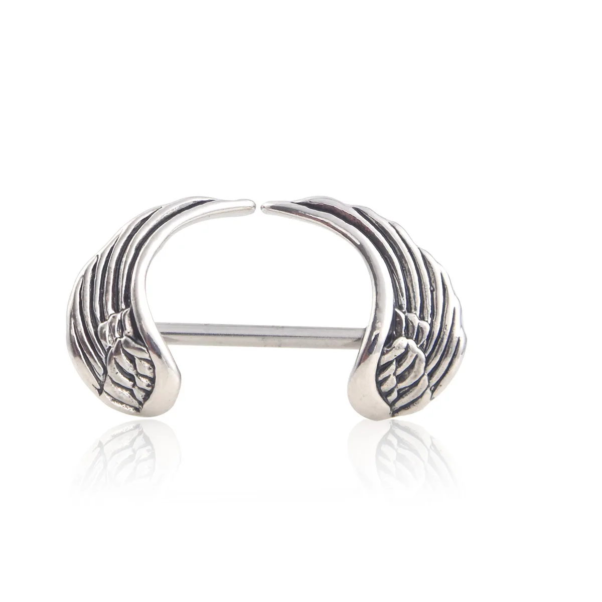 

Nipple Ring Angel Wings bar body Jewelry sold as Pai