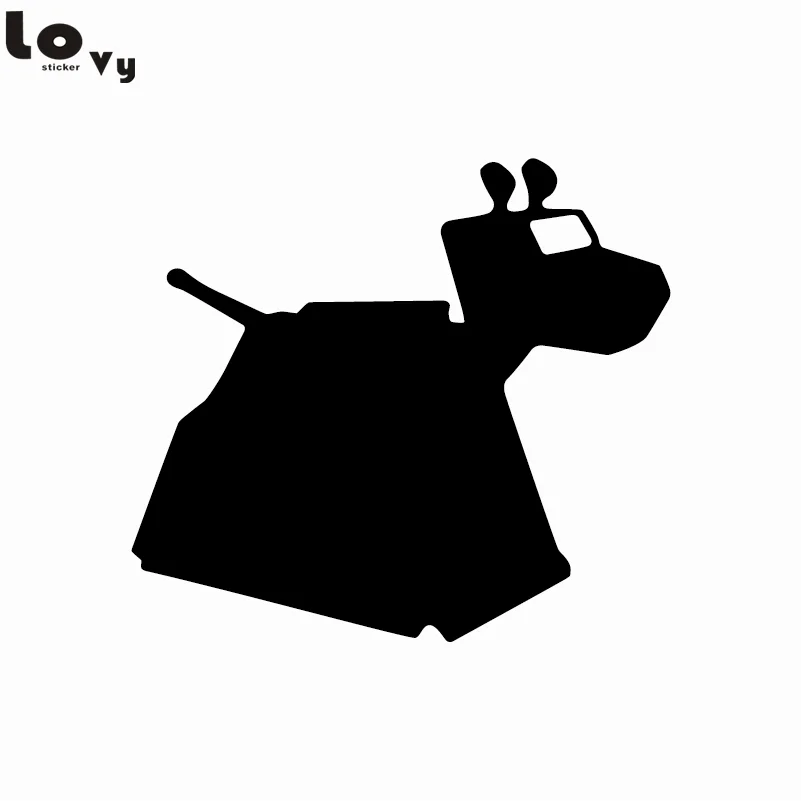 Доктор Кто K9 робот собака стикер стены силуэт с рисунком робота из мультфильма