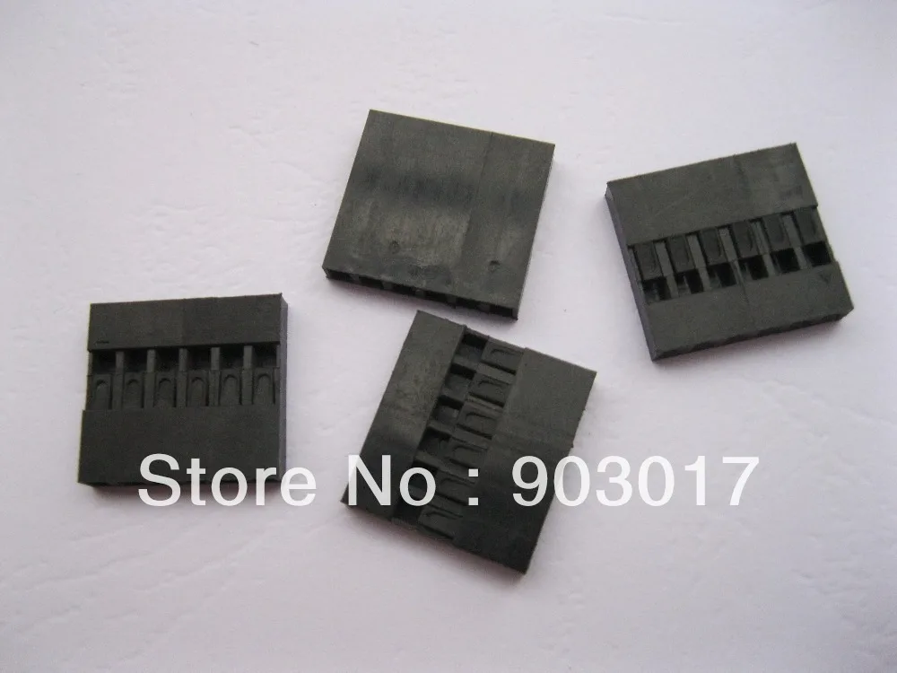 500 pcs Jumper Wire Female Housing 6 Pin Connector Pitch 2.54mm Black Color | Обустройство дома