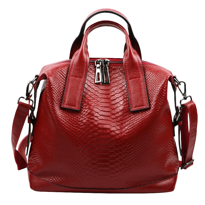 Our ReALIty 1 arrival Ostrish Leather Business Large Tote Soft Genuine Leather Crossbody Bag Sac Female