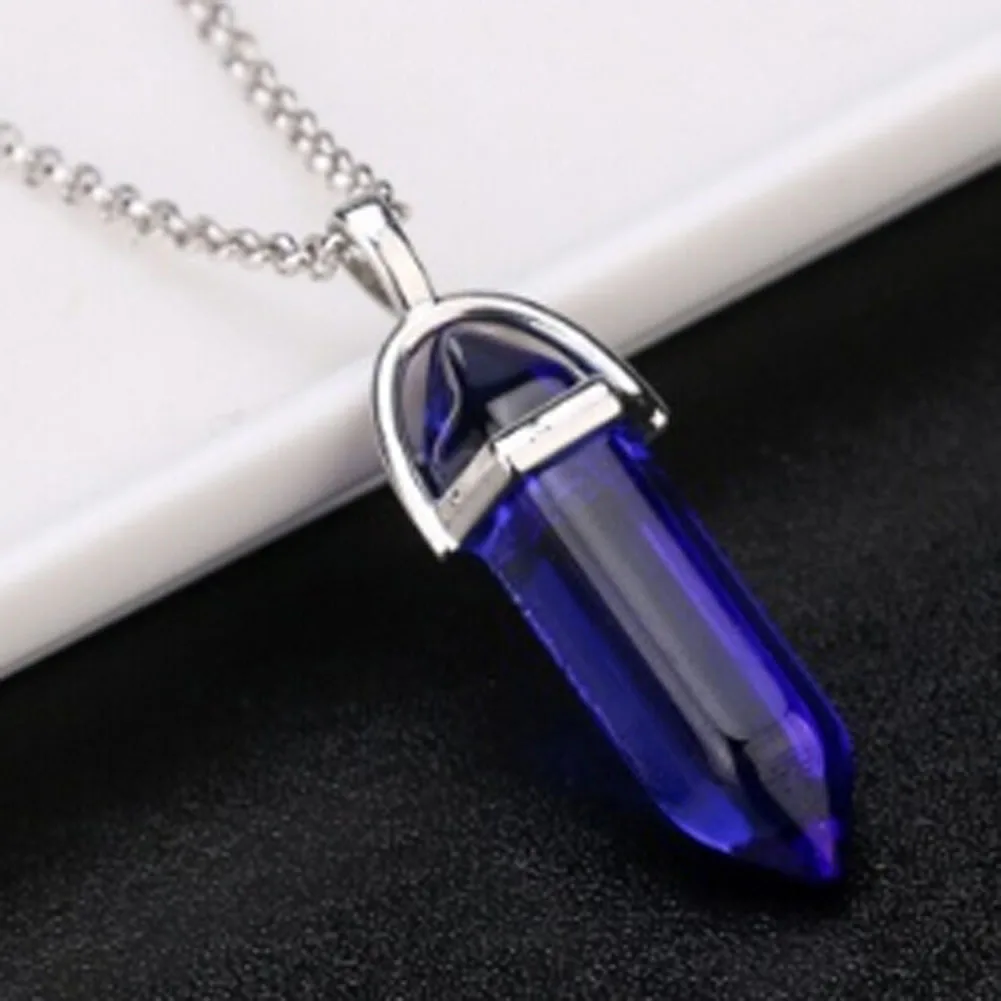 

NEW Fashion Resin New Hexagonal Column Pendant Necklace for Women Simulated New New Chain Necklaces