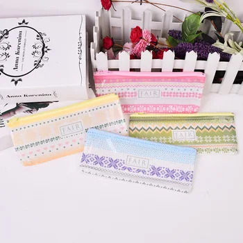 

1pcs Sprvega SV13-492 Fair Isle PVC Mesh Bag B6 File Bag