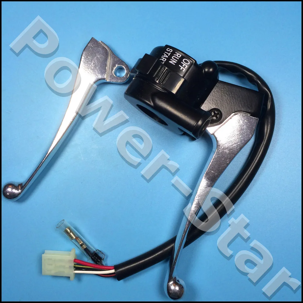 PW50 THROTTLE HOUSING KILL SWITCH CONTROL BRAKE LEVERS ASSEMBLY For