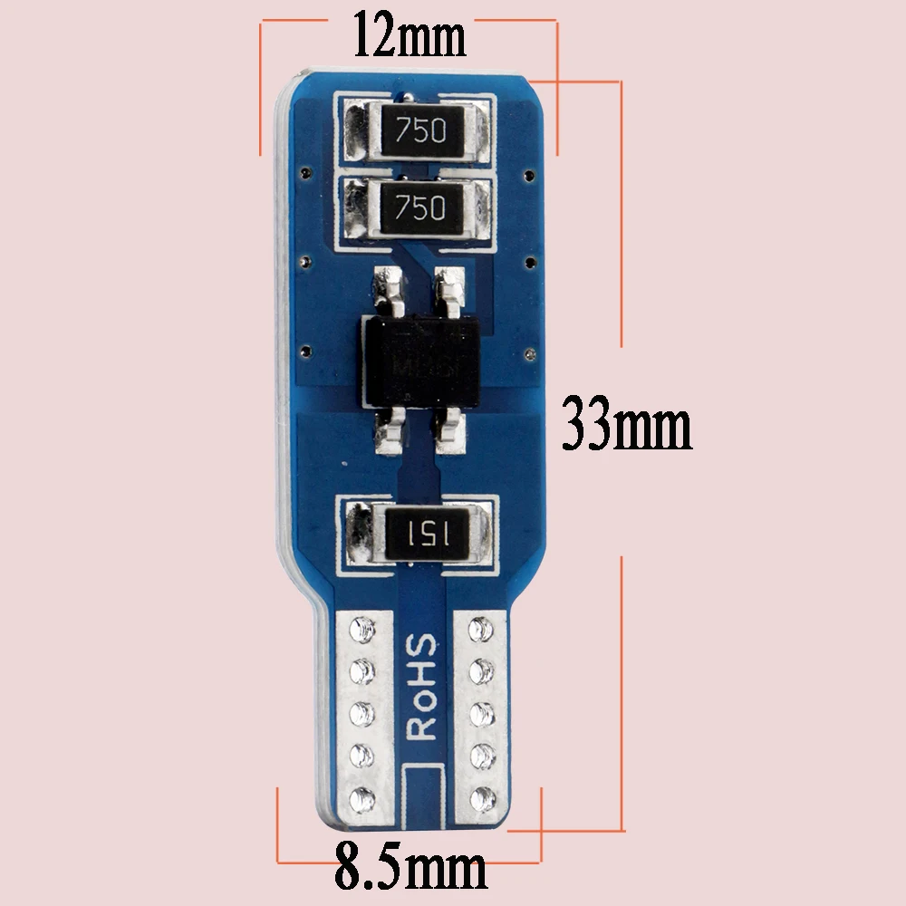 100 шт. Canbus T10 3014 33 SMD светодиодный индикатор без ошибок 9 16 В постоянного тока