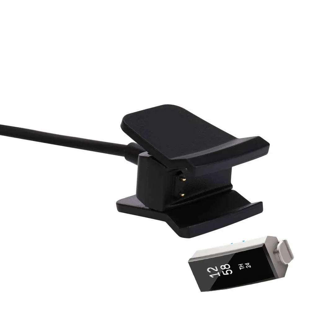 Смарт-часы usb зарядный кабель черный легкий зажим для зарядки USB шнур USB зарядное устройство адаптер провод совместимый для Fitbit Alta HR