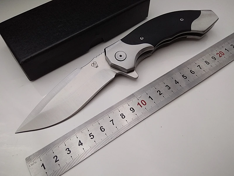 

folding blade knife V21 flipper camping hunting survival pocket knives 9cr18mov blade G10 handle outdoor rescue fruit EDC tools