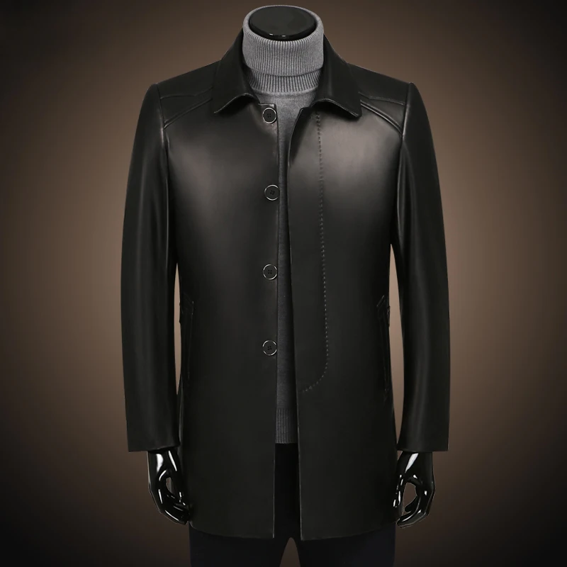 men sheepskin jacket outerwear man genuine leather jackets