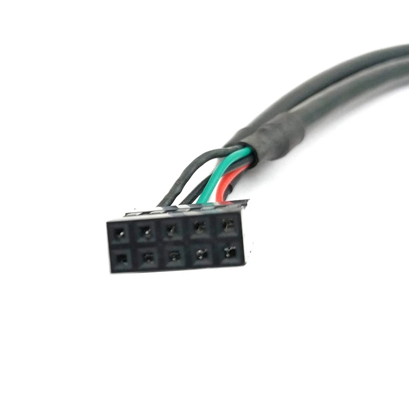 30 см 10 Pin Материнская плата клемма женского типа на 2 USB с двойным портом 2,0 Мужской адаптер Dupont Y сплиттер кабель(10Pin/2 AM