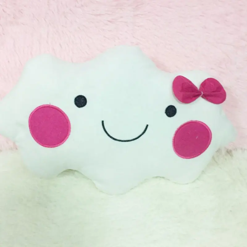 Милые подушки для детей Smile Cloud удобные диванные пар офисные сна с бабочкой Clouds 36*25