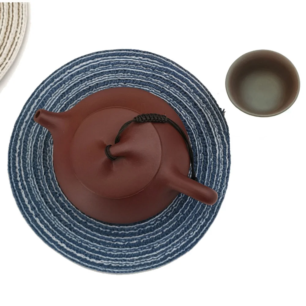 المنزل الأوروبية طاولة طعام بساط عازل جولة المفارش يدوية الصنع الكتان الجدول ماتس كوستر المطبخ الديكور المنزل الأوروبية طاولة طعام بساط عازل جولة المفارش يدوية الصنع الكتان الجدول ماتس كوستر المطبخ الديكور