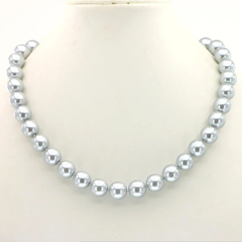 Natural pearl necklace baroque pearl Fashion Jewelry Sterling Silver 925 jewel (9)