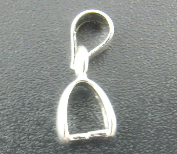 

DoreenBeads 30PCs silver color Pinch Clip Bail Beads 5*15mm (B01108)