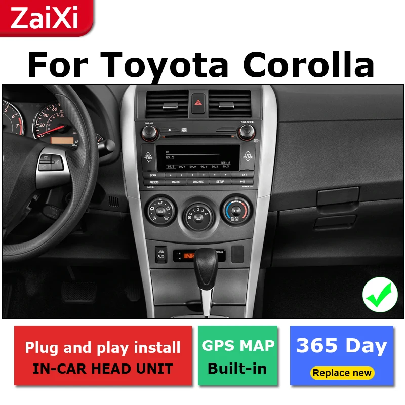 Flash Deal ZaiXi 2Din For Toyota Corolla E140 Sedan 2006~2013 Car Android Radio Multimedia Player GPS Navigation IPS Screen HiFi WiFi 4 Flash Deal ZaiXi 2Din For Toyota Corolla E140 Sedan 2006~2013 Car Android Radio Multimedia Player GPS Navigation IPS Screen HiFi WiFi 4