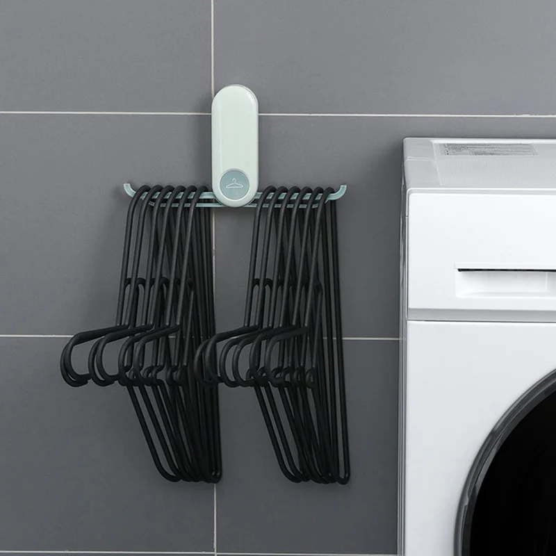 

Folding Free Punch Balcony Shelf Organizer Stable Wall Hanging Hanger Storage Rack Holder Home Save Space Bathroom Accessories