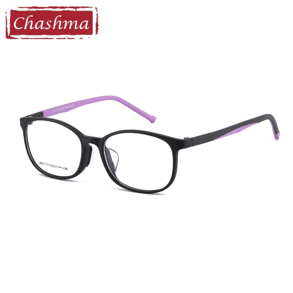 Винтажные оптические очки, женские очки по рецепту, для детей, модные очки для глаз, оправа для подростков TR90, гибкий светильник Gafas - Цвет оправы: Purple
