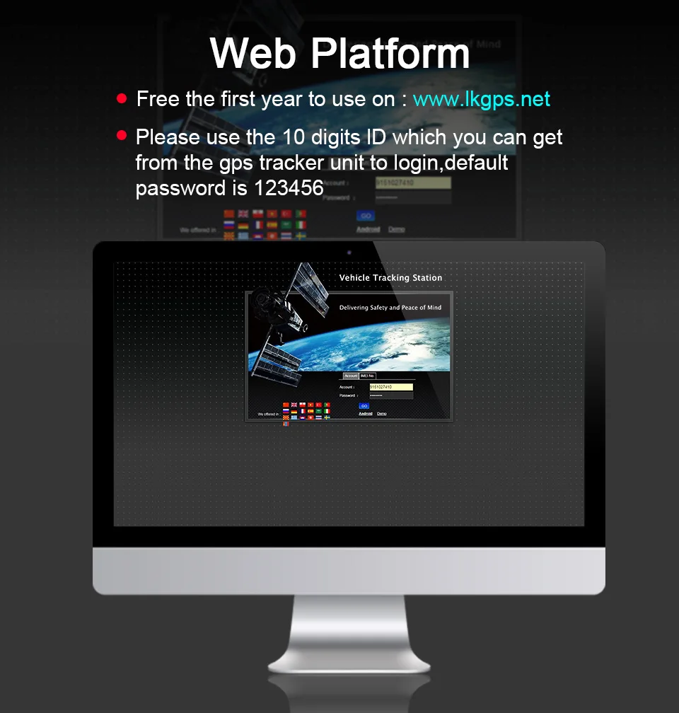 GPS Tracker Lifetime Free License IMEI ID Activation WEB APP Tracking LK720 LK209ABC LK209ABC-3G LK710 LK208 LK710 LK210 LK..etc