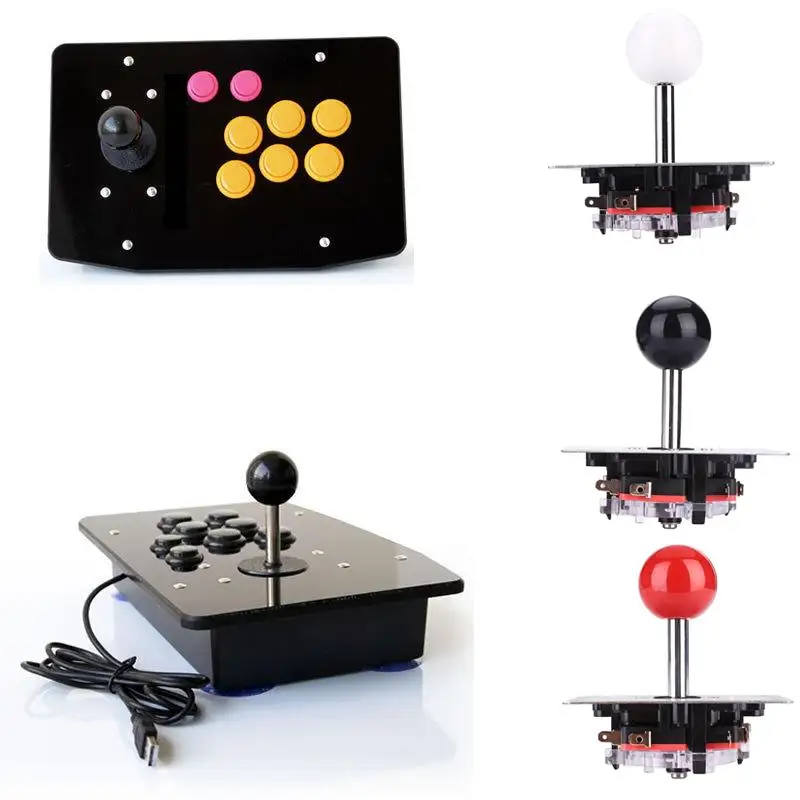 

Gasky DIY Kits Parts USB Controller Joystick w/Push Buttons Cable Wire For Arcade Game Console Gamepad Accessories Boy Kid Gift