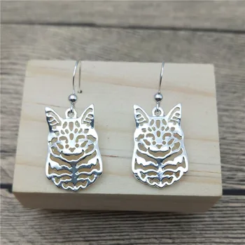 

New Maine Coon Cat Drop Earrings Trendy Style Maine Coon Cat Dangle Earrings Fashion Pet Cat Earrings Women Jewellery
