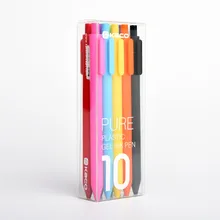 KACO выдвижные гелевые чернильные ручки, тонкая точка(0,5 мм)-10 упаковок разных цветов пресс-тип набор для художественной живописи студенческий офисный подарок