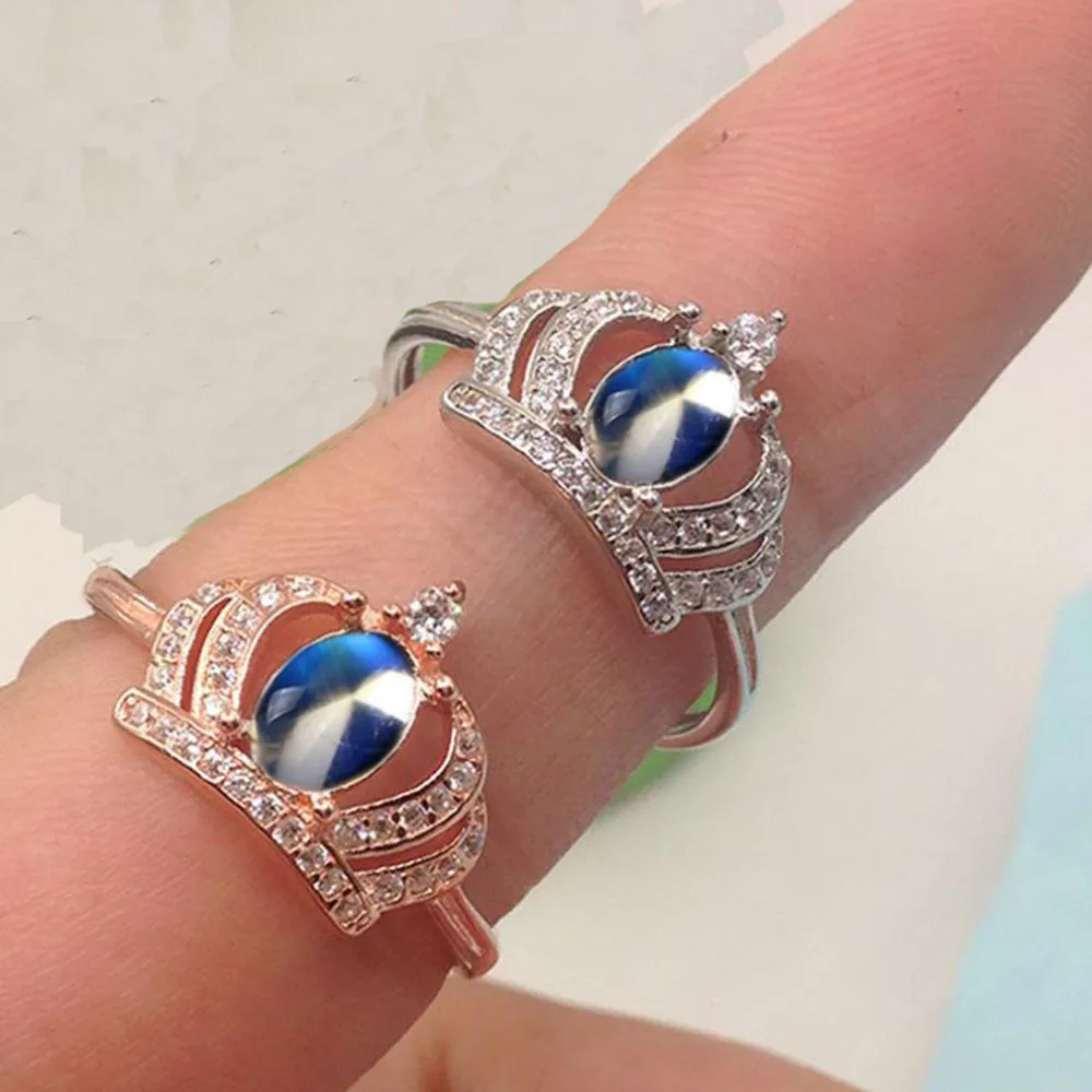 

Women's S925 Sterling Silver Boutique Ring Oval Moonstone 4*6MM Engagement Luxury Jewelry Ring AS7
