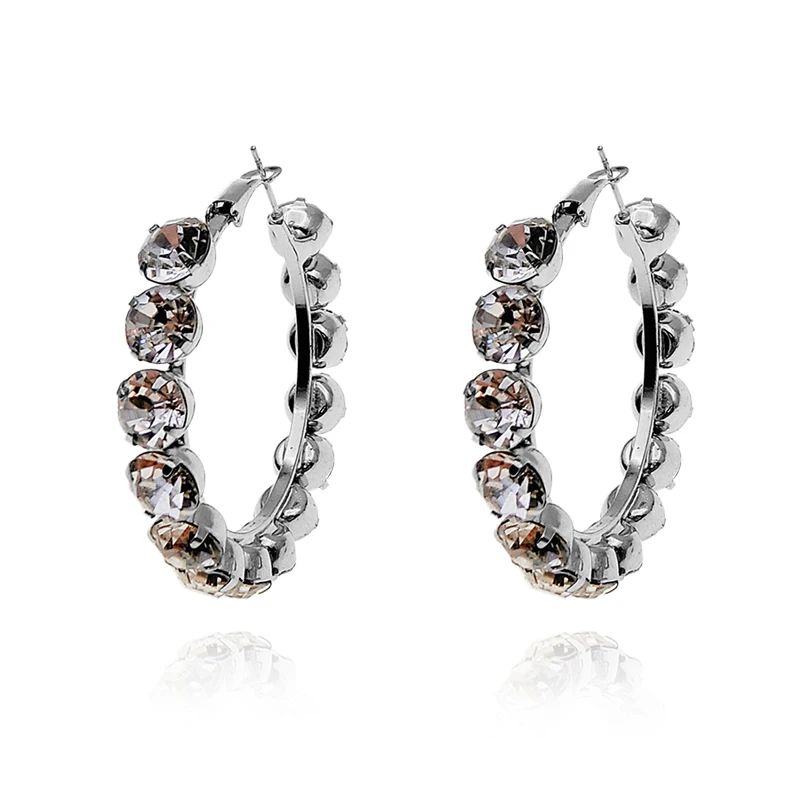 

zircon ring earrings Europe and America exaggerated big earrings female temperament personality hipster fashion female earrings