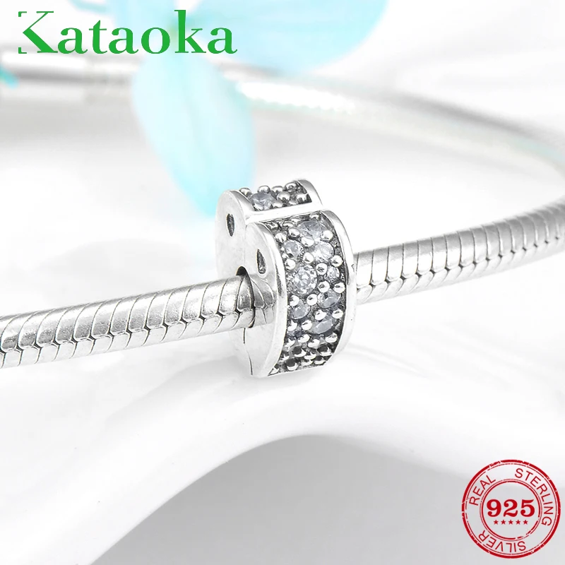 

Like Clear Crystal zircon heart shape 925 Sterling Silver fashion clips beads Fit Original Pandora Charm Bracelet Jewelry making