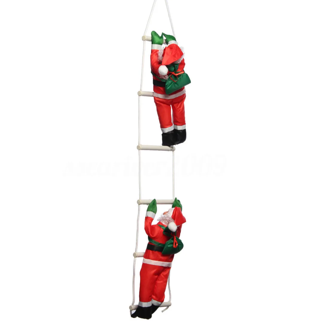 New Climbing Santa Claus With Rope Ladder Christmas  Outdoor Indoor Decoration
