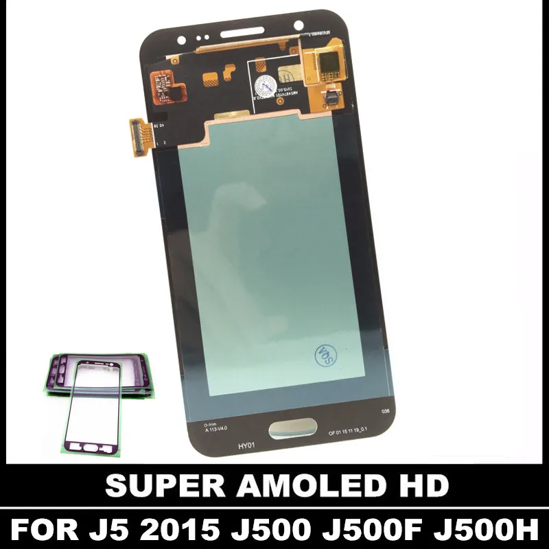 С регулировкой яркости ЖК для Samsung Galaxy J5 2015 j500 J500F J500G J500H супер AMOLED дисплей