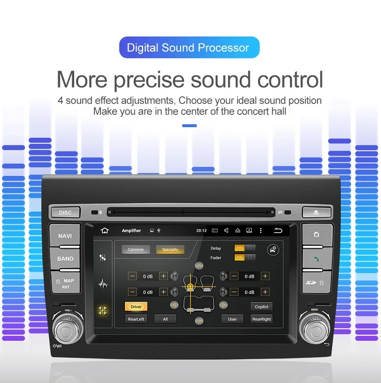 Flash Deal Isudar ROM 64GB 2 Din Android 9 Auto Radio For Fiat/Bravo 2007-2012 Car GPS Multimedia Player Octa Core RAM 4GB DSP DVR Camera 6