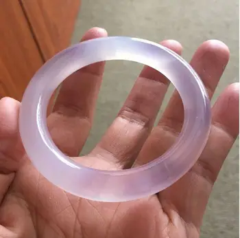 

Brazil specials fine violet classical round round bracelet natural aquatic purple jade pith agate Bracelet/Blemish