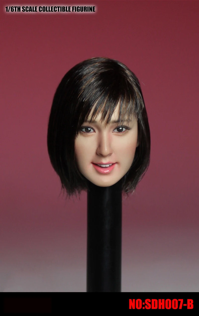 

1/6 SDH007 Asian Pure and Sweet Girl Women Head Sculpt for 12inch Ph TBL Action Figure DIY Bodies