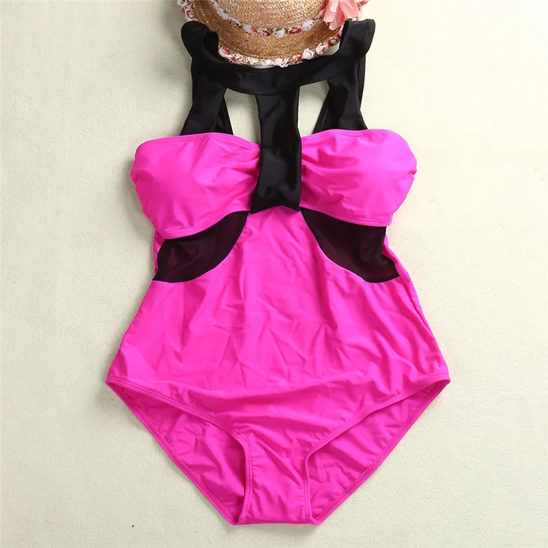 Одна деталь Плавание костюм Для женщин Купальники для малышек Лидер продаж года летние пляжные проложенный жира боди Высокая талия ванный комплект Плавание одежда для леди 4xl
