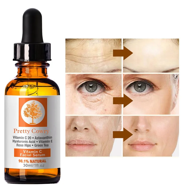 Hot 30ml Vitamin C Face Serum Anti-age Moisturizer Advanced Formula Hyaluronic Acid Reduces lines for orbital area Hot 30ml Vitamin C Face Serum Anti-age Moisturizer Advanced Formula Hyaluronic Acid Reduces lines for orbital area