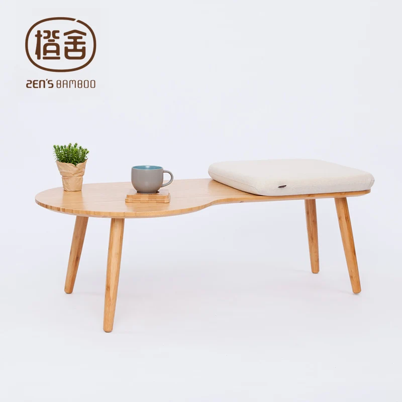 ZEN'S BAMBOO Coffee Table Assembly Tea Table Modern Simple Design Stool Table Living Room Balcony Outdoor Tatami Home Furniture