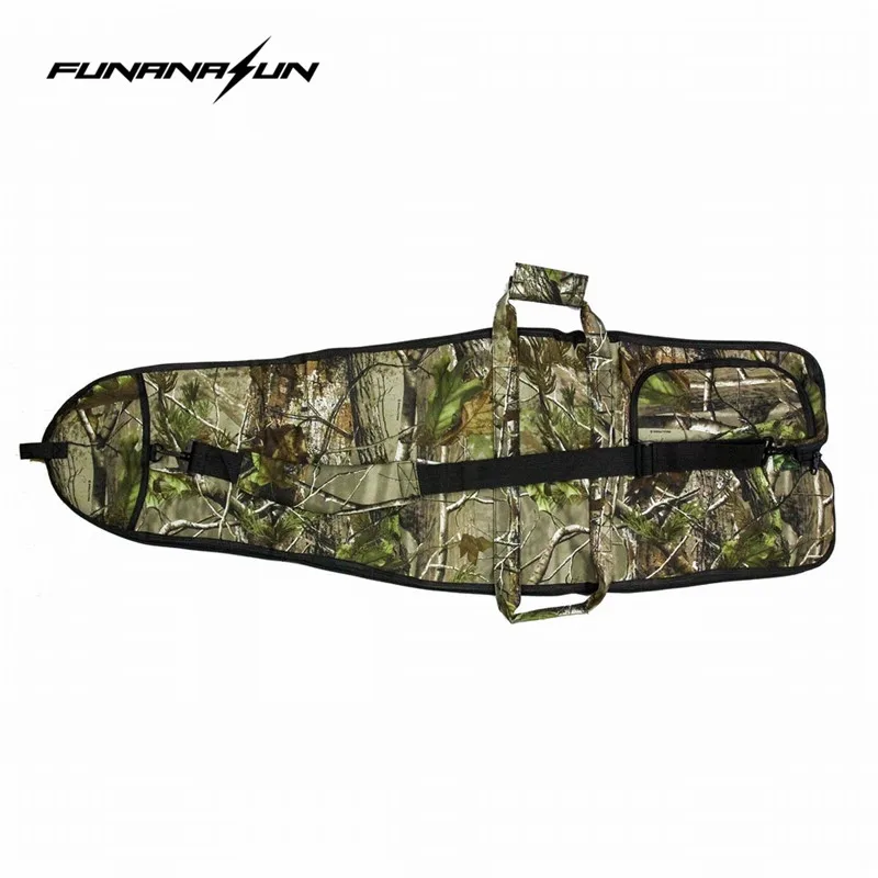 135cm Tactical 1200D Camouflage Gun Case Airsoft Hunting Soft Padded Rifle Gun Storage Bag Bionic Camo Backpack Small Size 