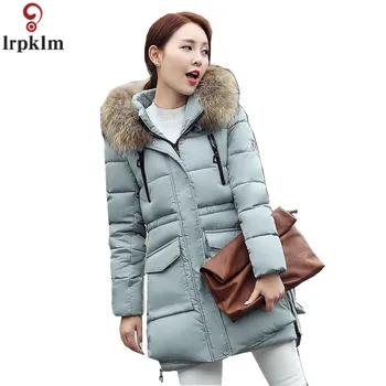 

Women's Thick Models In The Long Removable Hooded Fur Collar Parkas 2018 Winter New Warm Long Sleeve Casual Outwear CH357
