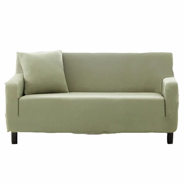Light Green Universal Stretch Couch Sofa Cover For Living Room Solid Light Green Universal Stretch Couch Sofa Cover For Living Room Solid Color Corner Slipcover