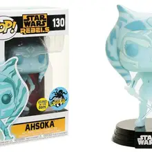 Эксклюзивный светится в темноте Funko pop Звездные войны Rebels-Ahsoka Виниловая фигурка Коллекционная модель игрушки в коробке