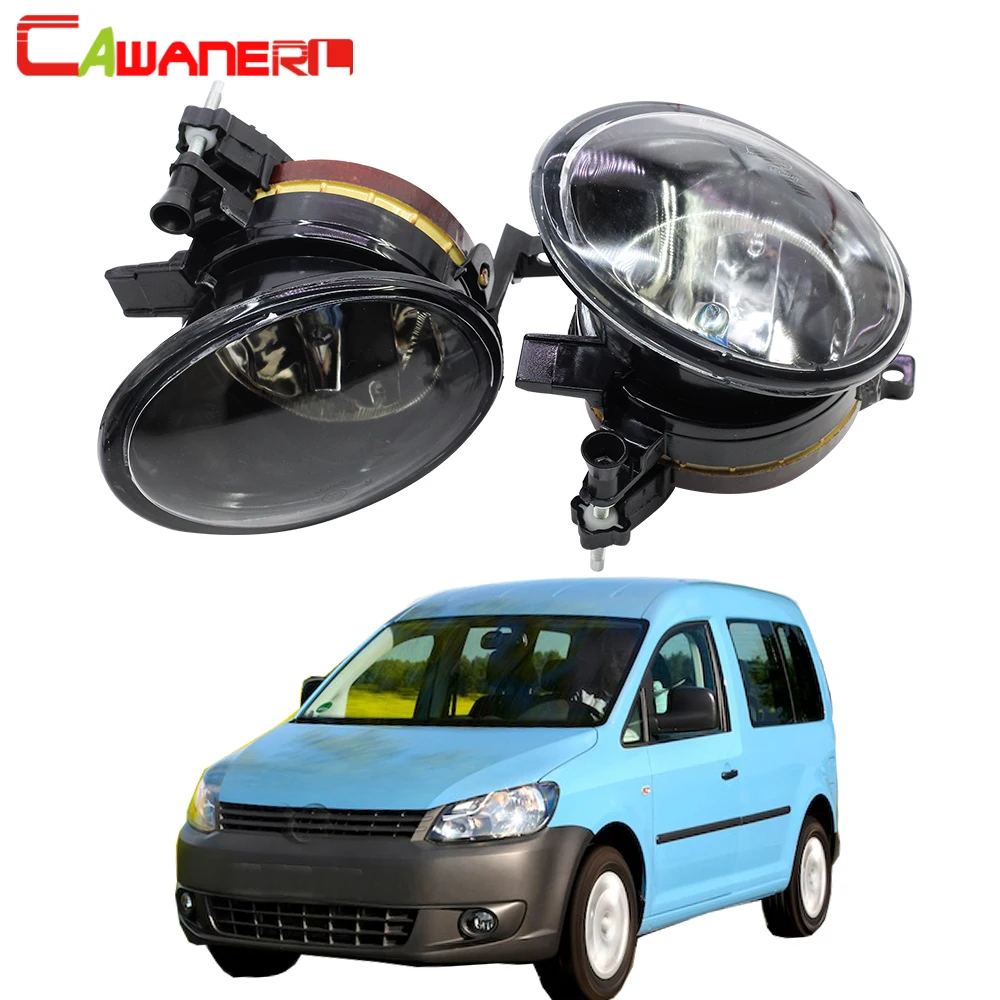 

Cawanerl 100W Car Fog Light Assembly 9006 HB4 Halogen Bulb DRL 4300K 12V For Volkswagen Caddy 2011 2012 2013 2014 2015 2016
