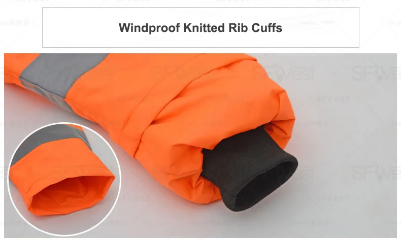 ANSI/море 107 Hi vis безопасности отражающей Зимняя парка мужская куртка спецодежды дождь куртка orange плащ-дождевик со светоотражающими полосками