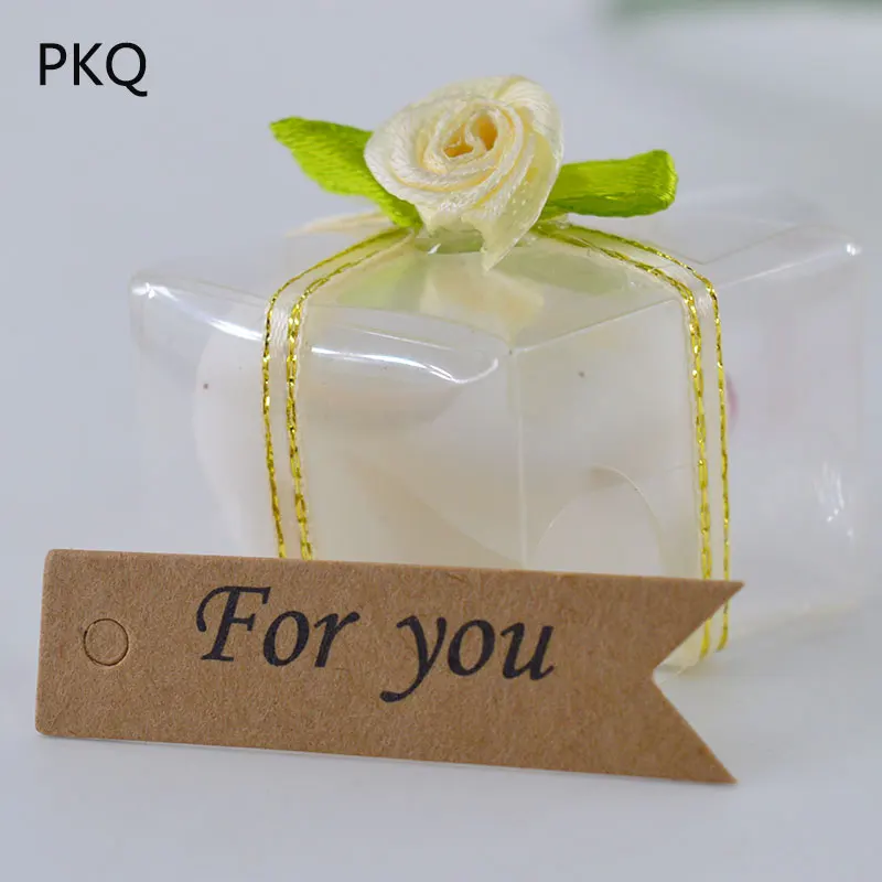 

100pcs For you Garment Tags Small Kraft Paper Tag Wedding Favour Gift Tag Luggage Label Price Tags Label DIY Message Card